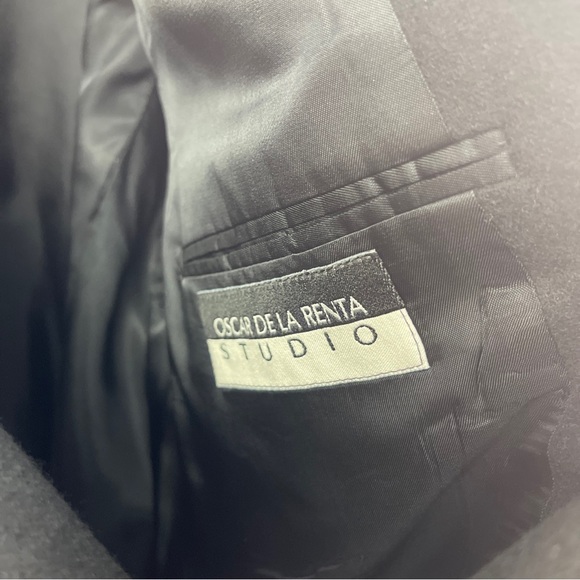 Oscar de la renta studio wool suit coat black men - Picture 12 of 12